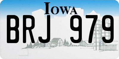 IA license plate BRJ979