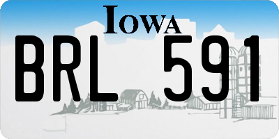 IA license plate BRL591