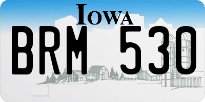 IA license plate BRM530