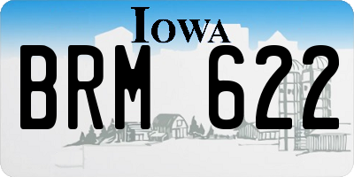 IA license plate BRM622