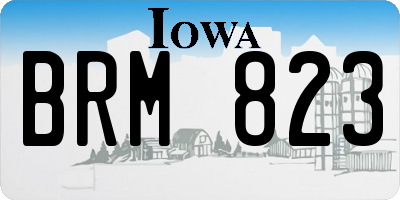 IA license plate BRM823