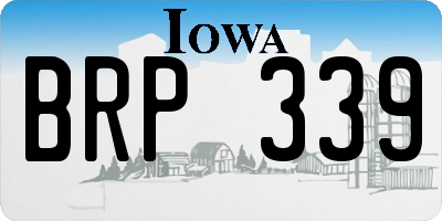 IA license plate BRP339
