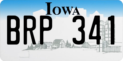 IA license plate BRP341
