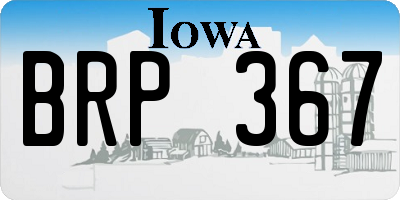 IA license plate BRP367