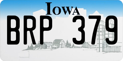 IA license plate BRP379