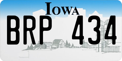 IA license plate BRP434
