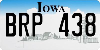 IA license plate BRP438