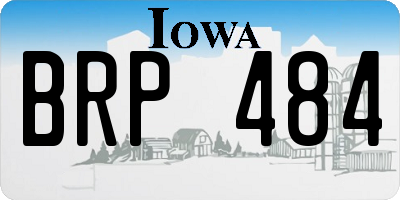 IA license plate BRP484