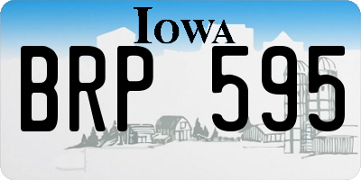 IA license plate BRP595
