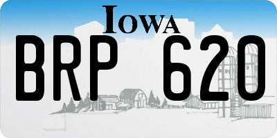IA license plate BRP620