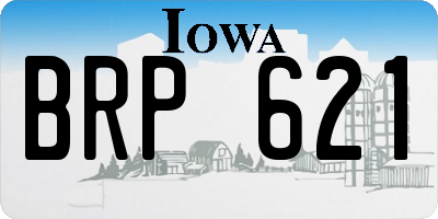 IA license plate BRP621