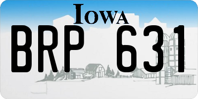 IA license plate BRP631