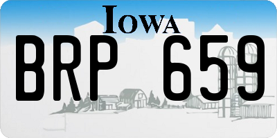 IA license plate BRP659
