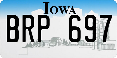 IA license plate BRP697