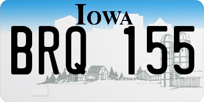 IA license plate BRQ155