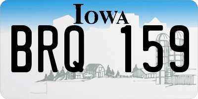 IA license plate BRQ159