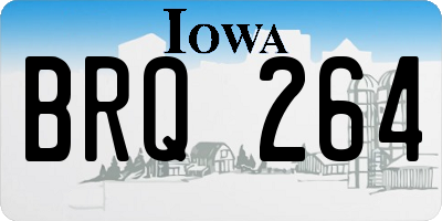 IA license plate BRQ264