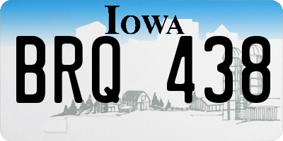IA license plate BRQ438