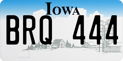 IA license plate BRQ444