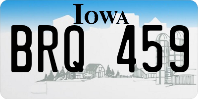 IA license plate BRQ459