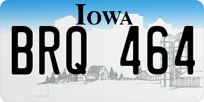 IA license plate BRQ464