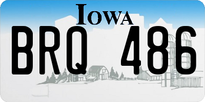 IA license plate BRQ486
