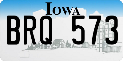 IA license plate BRQ573