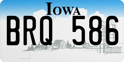 IA license plate BRQ586