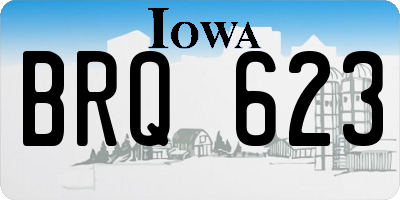IA license plate BRQ623