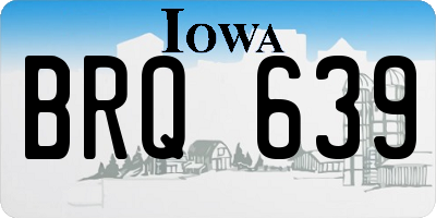 IA license plate BRQ639