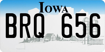 IA license plate BRQ656