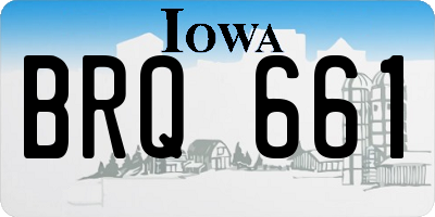 IA license plate BRQ661