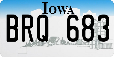 IA license plate BRQ683