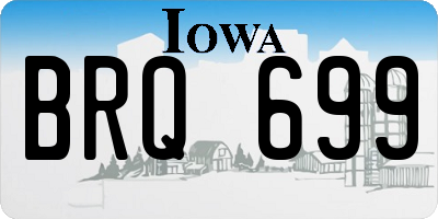 IA license plate BRQ699