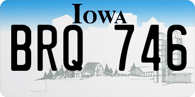 IA license plate BRQ746
