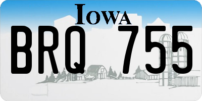 IA license plate BRQ755