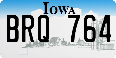 IA license plate BRQ764