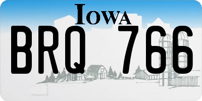 IA license plate BRQ766