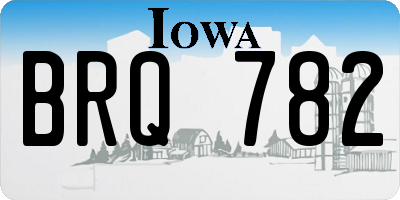 IA license plate BRQ782