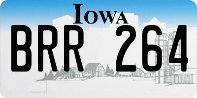 IA license plate BRR264