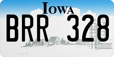 IA license plate BRR328