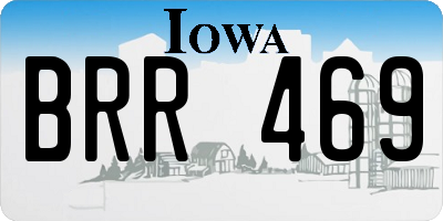 IA license plate BRR469