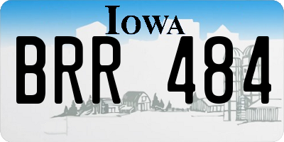 IA license plate BRR484