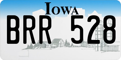 IA license plate BRR528