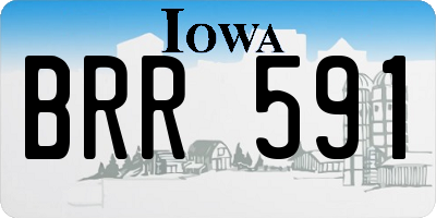 IA license plate BRR591