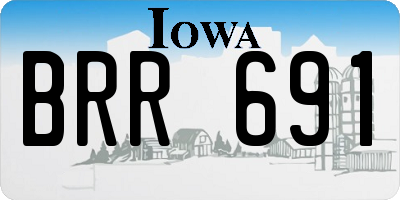 IA license plate BRR691