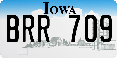 IA license plate BRR709
