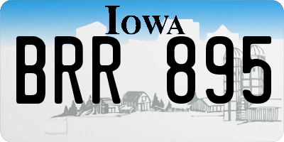 IA license plate BRR895