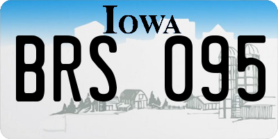 IA license plate BRS095