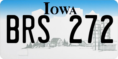 IA license plate BRS272